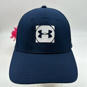 Under Armour Golf Blue White Dry Fit Hat HT6144